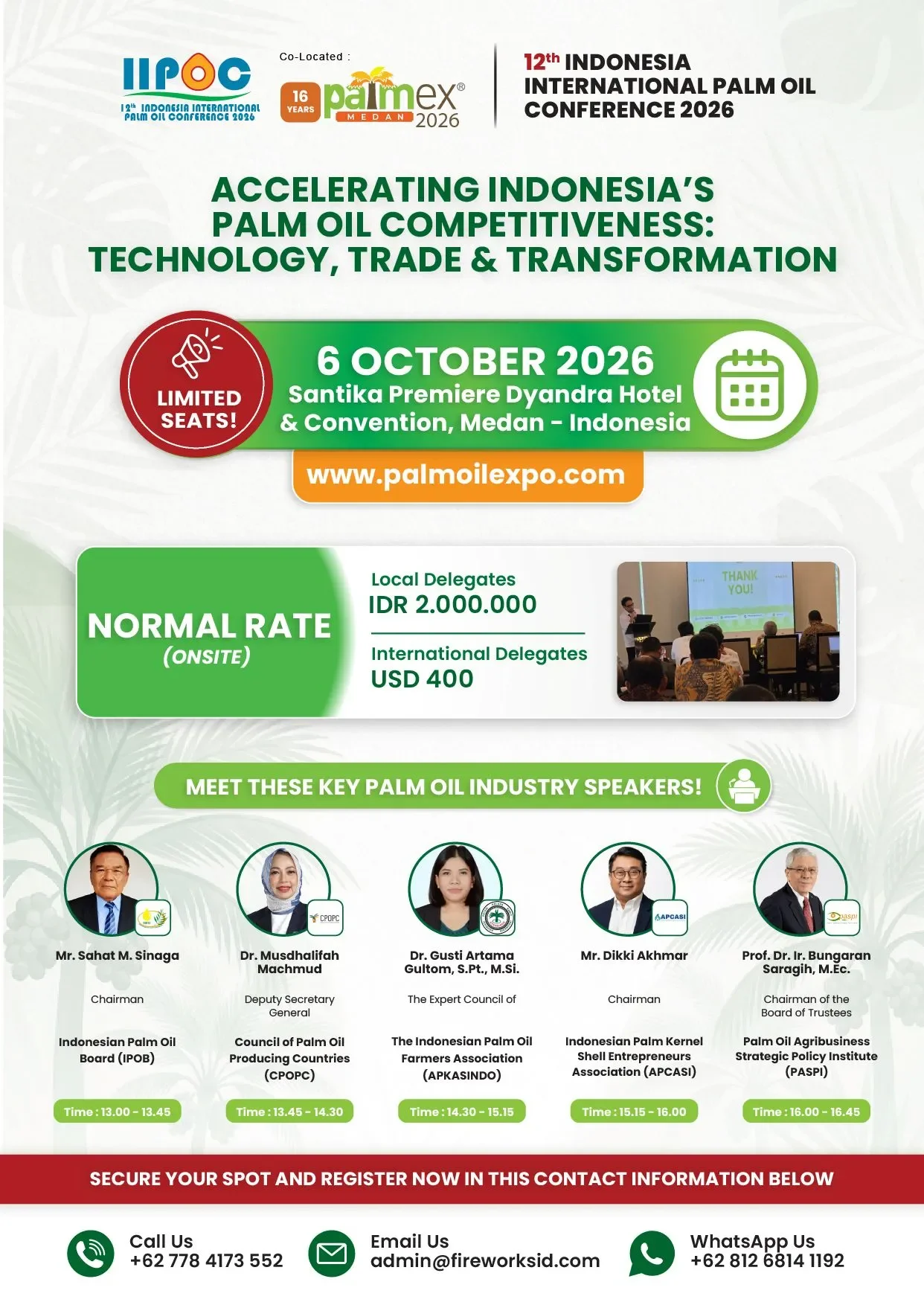 12th Indonesia International Palm Oil Conference 2026