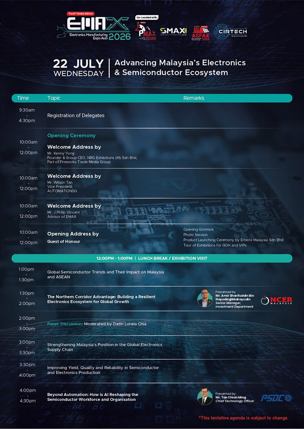Conference Agenda